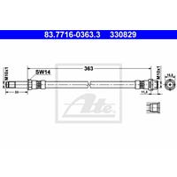 Bremsschlauch | f.becker_line (110 10032)