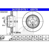 bmw Remschijf 24012001781