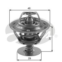 Thermostat, Kühlmittel | GATES (TH39082G1)