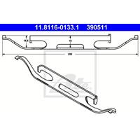 Feder, Bremssattel | ATE (11.8116-0133.1)