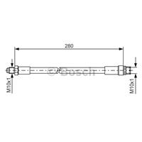 BOSCH Bremsschläuche 1 987 476 424 Bremsschlauch RENAULT,19 II B/C53_,19 II Cabriolet D53_, 853_,19 I B/C53_,19 II Chamade L53_,19 I Chamade L53_