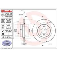 Remschijf COATED DISC LINE BREMBO, Remschijftype: Binnen geventileerd, u.a. für BMW