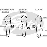 GATES Zahnriemen 5043 Steuerriemen TOYOTA,SUZUKI,SUBARU,COROLLA Coupe AE86,CELICA Liftback ST16_, AT16_,COROLLA Liftback _E8_