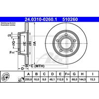 audi Powerdisc Remschijf 24031002601