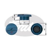 GATES Verschlußdeckel, Kühlmittelbehälter RC234  VW,SEAT,LUPO 6X1, 6E1,POLO 6N2,POLO 6N1,CADDY II Kasten 9K9A,CADDY II Kombi 9K9B,CADDY II Pick-up 9U7