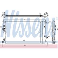 Kühler, Motorkühlung | NISSENS (68503)