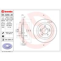 Remschijf COATED DISC LINE BREMBO, Remschijftype: Massief, u.a. für Hyundai