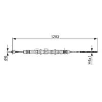 BOSCH Handbremsseil 1 987 477 710 Bremsseil,Seilzug Feststellbremse BMW,Z3 E36,Z3 Coupe E36