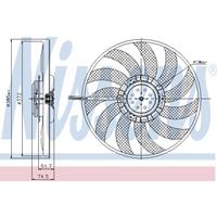 NISSENS Lüfter 85638 Elektrolüfter,Hochleistungslüfter AUDI,SEAT,A6 Avant 4F5, C6,A4 Avant 8ED, B7,A4 Avant 8E5, B6,A6 Avant 4B5, C5,A4 8E2, B6