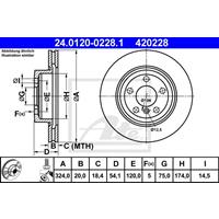 bmw Remschijf 24012002281