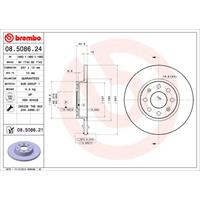 2 Remschijven Brembo Vernis Uv 08.5086.21