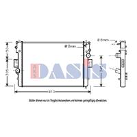 AKS Dasis Wasserkühler 400029N Kühler,Motorkühler IVECO,DAILY III Pritsche/Fahrgestell,DAILY III Kasten/Kombi