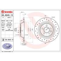 2 Remschijven Brembo Xtra 08.a540.1x
