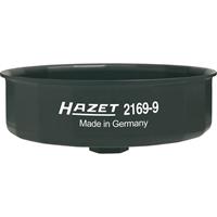 HAZET Ölfilter-Schlüssel 2169-9 - Außen-Sechskant 24 mm, Vierkant hohl 12,5 mm (1/2 Zoll) - Außen-15-kant Profil