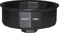 HAZET Ölfilter-Schlüssel 2169-6 - Vierkant hohl 12,5 mm (1/2 Zoll) - Außen-16-kant Profil