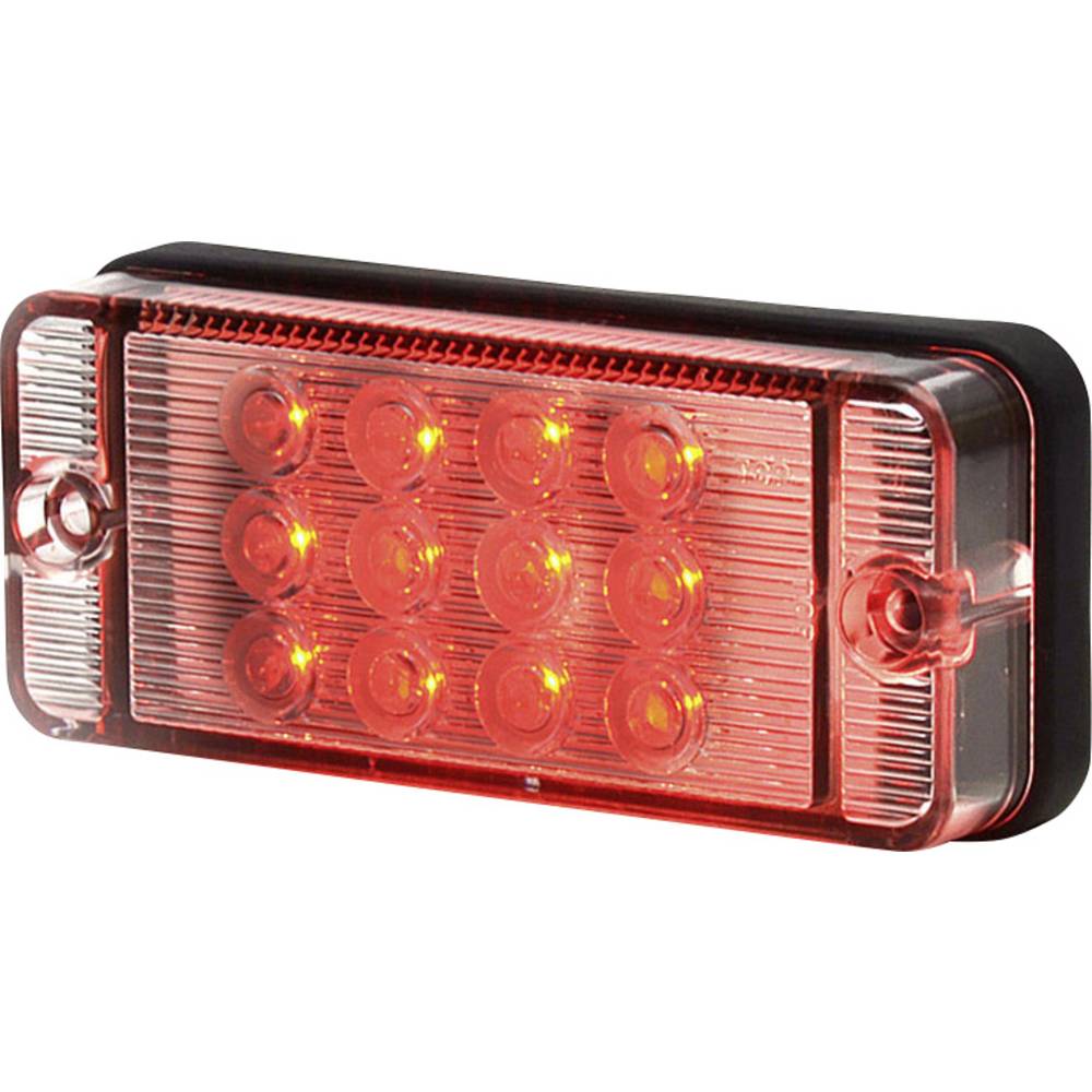 Secorüt SecoRÃ¼t 95700 Mistlamp Mistachterlicht Achter 12 V, 24 V Rood Helder glas