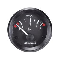 Equus 842095 Inbouwmeter (auto) Oliedrukweergave Meetbereik 0 - 7 bar Standart Geel, Rood, Groen 52 mm