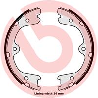 Bremsbackensatz, Feststellbremse Hinterachse Brembo S 56 546
