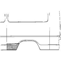 mercedes-benz PLAATWERKDEEL PANEEL Rechts Achter 3071142