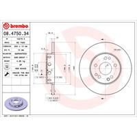 Bremsscheibe | BREMBO (08.4750.34)