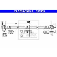 Bremsschlauch Vorderachse links ATE 24.5295-0525.3