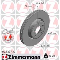 Remschijf COAT Z Zimmermann, Remschijftype: Binnen geventileerd, u.a. für Audi