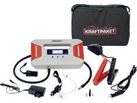 dinokraftpaket Dino KRAFTPAKET Snelstartsysteem Starthilfegerät 136235 Starthulpstroom: 300 A 2x 12V-uitgang, Werklamp, Elektronische bescherming, Compressor, Laad- en