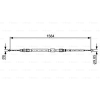 Seilzug, Feststellbremse hinten Bosch 1 987 482 491