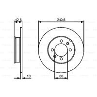 Bremsscheibe Hinterachse Bosch 0 986 479 478