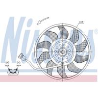 Ventilator, motorkoeling NISSENS 85618