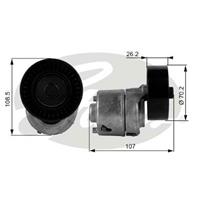 Spannrolle, Keilrippenriemen Gates T38215