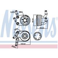 NISSENS Ölkühler 90794 Ölkühler, Motoröl FIAT,ALFA ROMEO,LANCIA,STILO 192,BRAVO II 198,DOBLO Cargo 223,STILO Multi Wagon 192,DOBLO 119,MULTIPLA 186