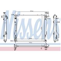 Radiateur NISSENS, u.a. für KIA
