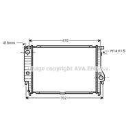 PRASCO Wasserkühler BWA2307 Kühler,Motorkühler MINI,MINI R50, R53,MINI Cabriolet R52