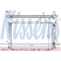 NISSENS Wasserkühler 60476 Kühler,Motorkühler AUDI,100 4A, C4,A6 Avant 4A, C4,A6 4A, C4,100 Avant 4A, C4