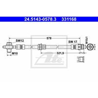 Bremsschlauch | ATE (24.5143-0578.3)