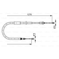 Seilzug, Feststellbremse links Bosch 1 987 477 938