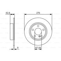 Bremsscheibe | BOSCH (0 986 479 A03)