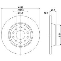 hellapagid Bremsscheibe 'PRO' | HELLA PAGID (8DD 355 112-141)