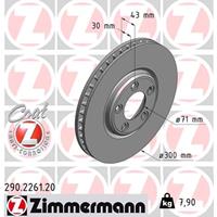 Bremsscheibe Vorderachse Zimmermann 290.2261.20