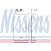 Kachelradiateur, interieurverwarming NISSENS, u.a. für Audi