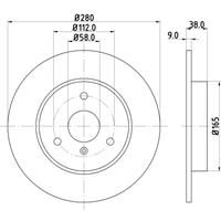2 Bremsscheiben vorne Hella pagid für kia smart besta Bus cabrio