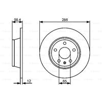 Bremsscheibe | BOSCH (0 986 479 465)