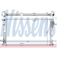 NISSENS Wasserkühler 630709 Kühler,Motorkühler OPEL,RENAULT,NISSAN,VIVARO Kasten F7,VIVARO Combi J7,VIVARO Pritsche/Fahrgestell E7,TRAFIC II Bus JL