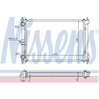 NISSENS Wasserkühler 651721 Kühler,Motorkühler VW,POLO 86C, 80,POLO Coupe 86C, 80,POLO CLASSIC 86C, 80,POLO Kasten 86CF