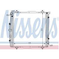 Kühler, Motorkühlung | NISSENS (62599A)