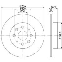 hellapagid Bremsscheibe | HELLA PAGID (8DD 355 112-781)