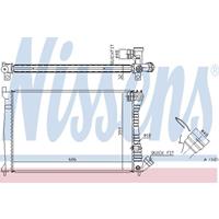 NISSENS Wasserkühler 61398A Kühler,Motorkühler CITROËN,XANTIA X1,XANTIA Break X1