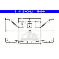 Feder, Bremssattel | ATE (11.8116-0094.1)