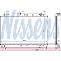 NISSENS Wasserkühler 646802 Kühler,Motorkühler TOYOTA,PREVIA MCR3_, ACR3_, CLR3_